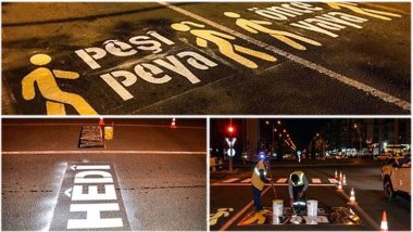 Li Amedê hişyariyên trafîkê bi Kurdî hatin nivîsîn