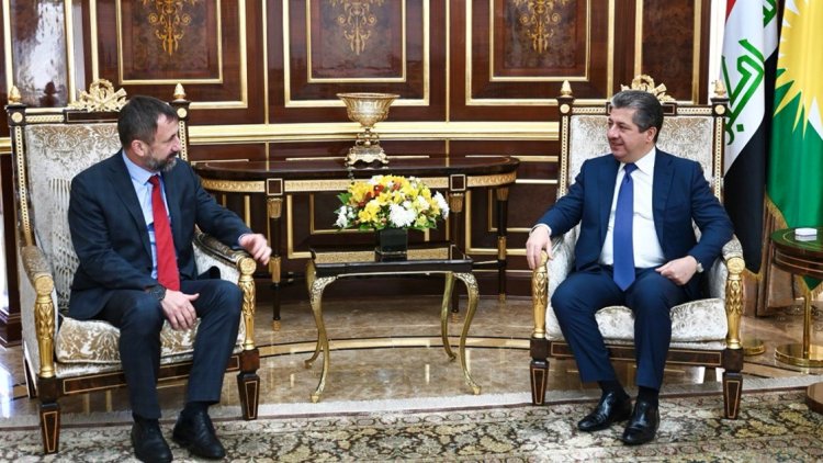 Mesrur Barzani, Çek Cumhuriyeti'nin Irak Büyükelçisini kabul etti