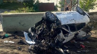 Otomobil 5 metreden düştü: 3 ölü, 4 yaralı