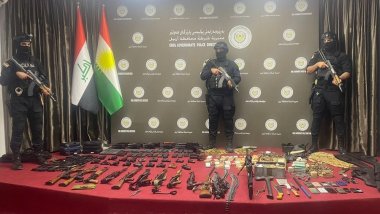 Erbil'de çok sayıda silah ve mühimmat ele geçirildi