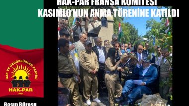 Fransa HAK-PAR Komitesi Qasımlo’nun anma törenine katıldı