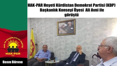 HAK-PAR heyeti Ali Avni ile görüştü