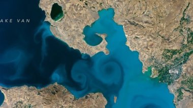 NASA görüntüledi: İşte Van Gölü'ndeki öldüren akıntı