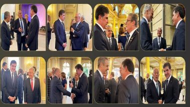 Neçirvan Barzani, Paris'te çok sayıda ülke lideriyle bir araya geldi