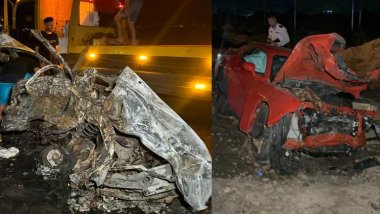 Erbil'de feci kaza: Üç araç çarpıştı... 5 kişi yanarak hayatını kaybetti!