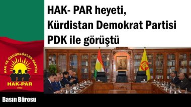 HAK-PAR, Kürdistan Demokrat Partisi (KDP) ile görüştü