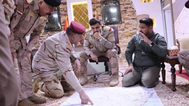 Iraklı üst düzey komutanlar DSG’nin kontrol ettiği El-Kaim sınırında