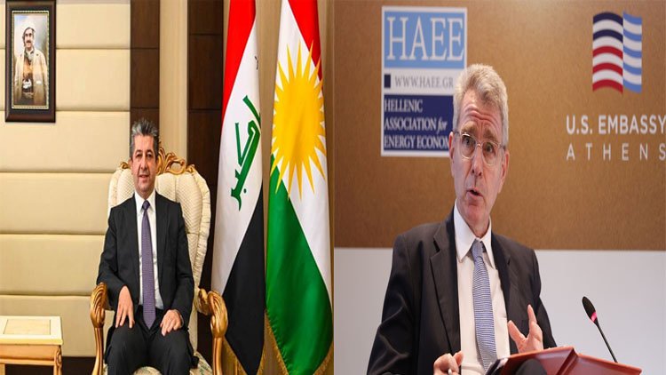 Mesrûr Barzanî û Geoffrey Pyatt pirsa hinardekirina petrola Kurdistanê gotûbêj kirin