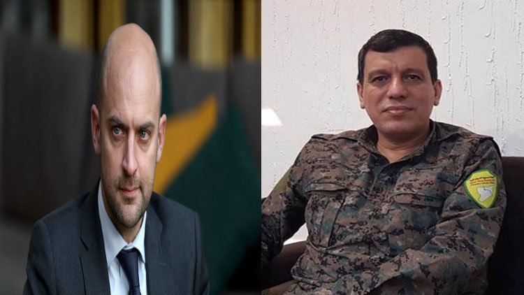 Wezîrê Karên Derve yê Fransayê û Mezlûm Ebdî axivîn