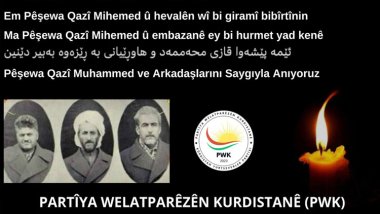 PWK: Helwesta Qazî Mihemed îro jî rêya me ya azadiyê ronî dike