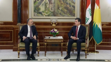 Neçirvan Barzani, Türkiye Dışişleri Bakan Yardımcısı Yılmaz ile  görüştü