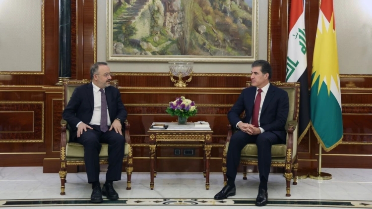 Neçirvan Barzani, Türkiye Dışişleri Bakan Yardımcısı Yılmaz ile görüştü