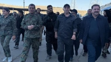 Mazlum Abdi Tişrin Barajı’nı ziyaret etti