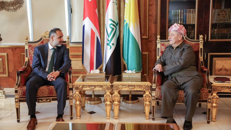 Serok Barzanî û Balyozê Brîtanya tekezî li ser pêşxistina têkiliyên Kurdistan û Brîtanyayê kirin