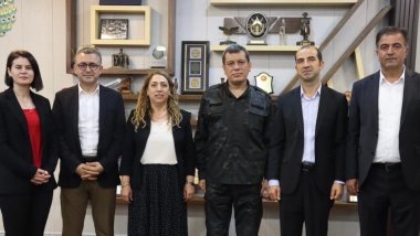 DEM Parti heyeti Mazlum Abdi ile görüştü