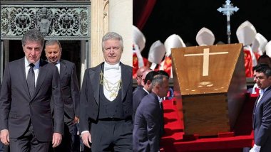 Neçirvan Barzani, Papa Francis’in cenaze törenine katıldı