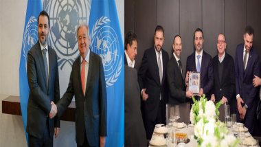 Suriye Dışişleri Bakanı, New York'ta BM yetkilileri ve Suriye Yahudi cemaatinin temsilcileriyle bir araya geldi