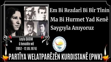 PWK: Leyla Qasim ve arkadaşlarını saygıyla anıyoruz