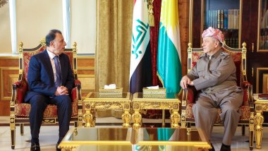 Başkan Barzani, Filistin'in yeni Erbil Başkonsolosunu kabul etti