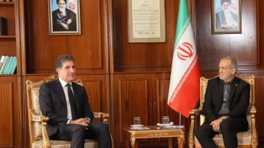 Neçirvan Barzani ile Pezeşkiyan bir araya geldi