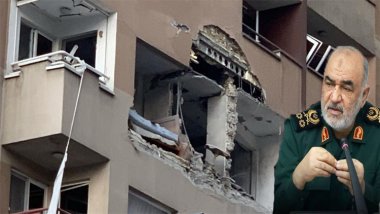 Devrim Muhafızları Komutanı'nın öldüğü konutun görüntüsü! İsrail nokta atışı yapmış