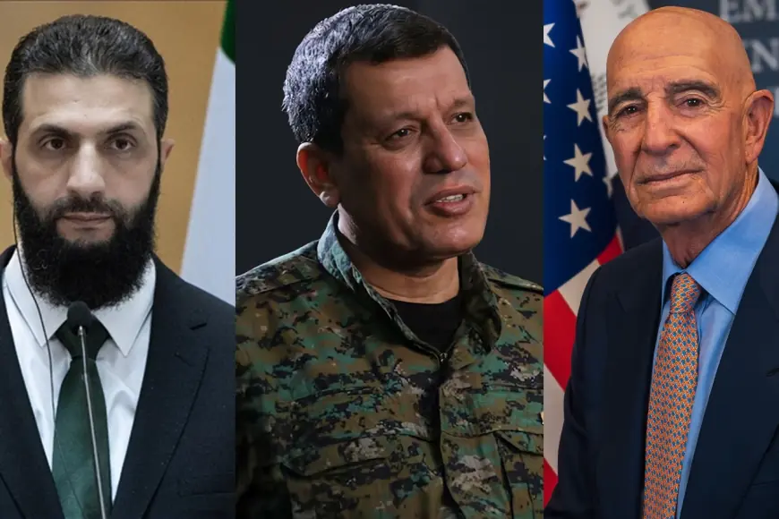 Tom Barrack, Ahmed Şara ve Mazlum Abdi'den üçlü görüşme