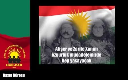 HAK-PAR: Alişer ve Zarife Xanım, Özgürlük Mücadelemizde Hep Yaşayacak