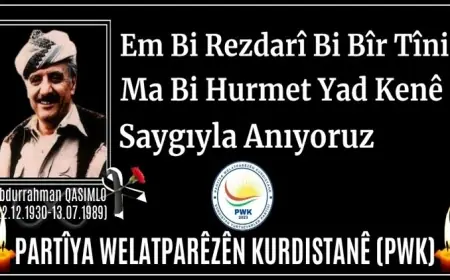 PWK: Dr. Abdurrahman Qasimlo’yu Saygıyla Anıyoruz