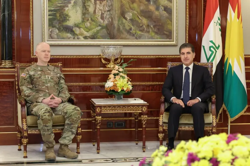 Neçirvan Barzani, koalisyon güçleri komutanı ile bir araya geldi