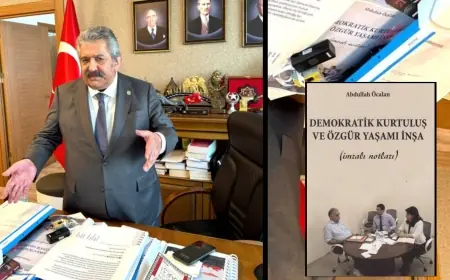 MHP'li Feti Yıldız'ın masasında Öcalan'ın kitabı
