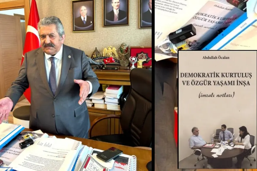 MHP'li Feti Yıldız'ın masasında Öcalan'ın kitabı