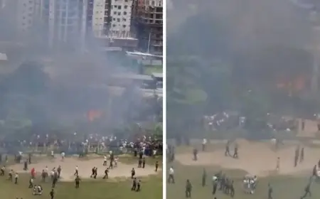 Bangladeş'te savaş uçağı üniversite kampüsüne düştü: 18 kişi hayatını kaybetti