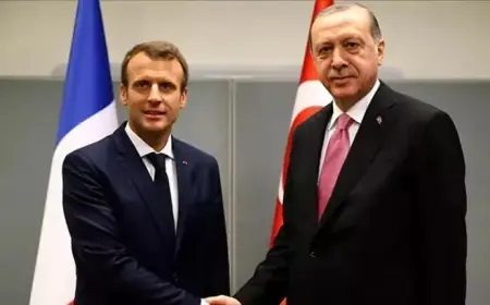 Erdoğan ve Macron Gazze İçin Görüştü