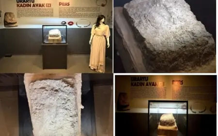 Urartulu Kadına Ait Ayak İzi Van Müzesi’nde Sergileniyor