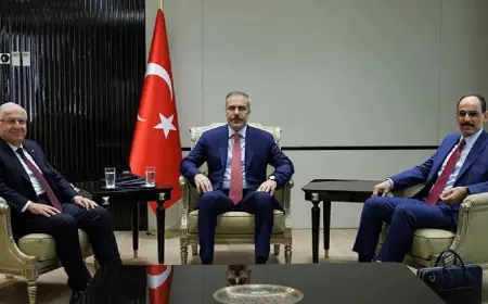 Hakan Fidan, Yaşar Güler ve İbrahim Kalın’danToplantı