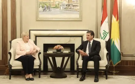 Neçirvan Barzani, Almanya'nın Irak Büyükelçisi Christiane Hohmann’ı  kabul etti