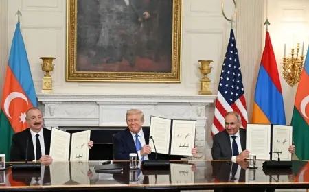 Ermenistan û Azerbeycanê bi navbeynkariya Trump peymaneke aştiyê îmze kir
