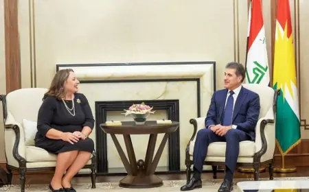 Neçirvan Barzani, ABD'nin yeni başkonsolosunu kabul etti