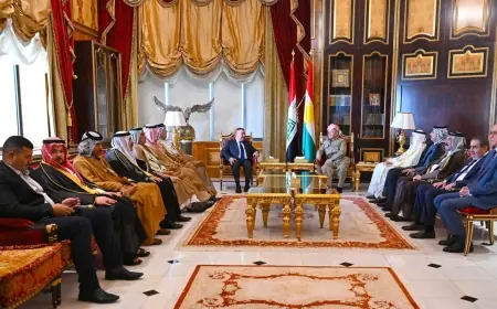 Başkan  Barzani ve Iraklı Heyet Arasında Diyalog  Mesajı