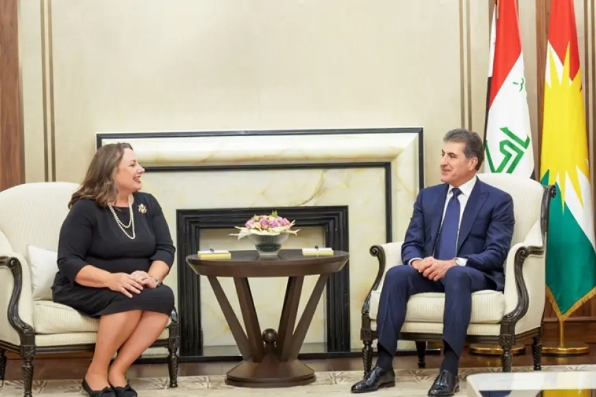 Neçirvan Barzani, ABD'nin yeni başkonsolosunu kabul etti