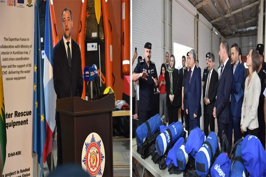 Fransa, Kürdistan Bölgesi’nin Acil Müdahale Kapasitesini Güçlendirmeye Devam Ediyor