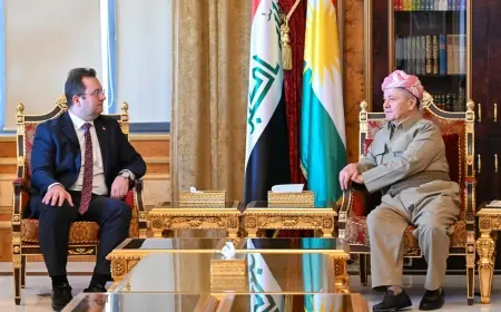 Başkan Mesud Barzani, Türkiye’nin Erbil Başkonsolosunu kabul etti