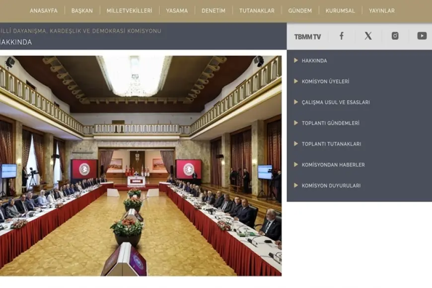 TBMM'nin yeni komisyonuna özel internet sitesi hazırlandı