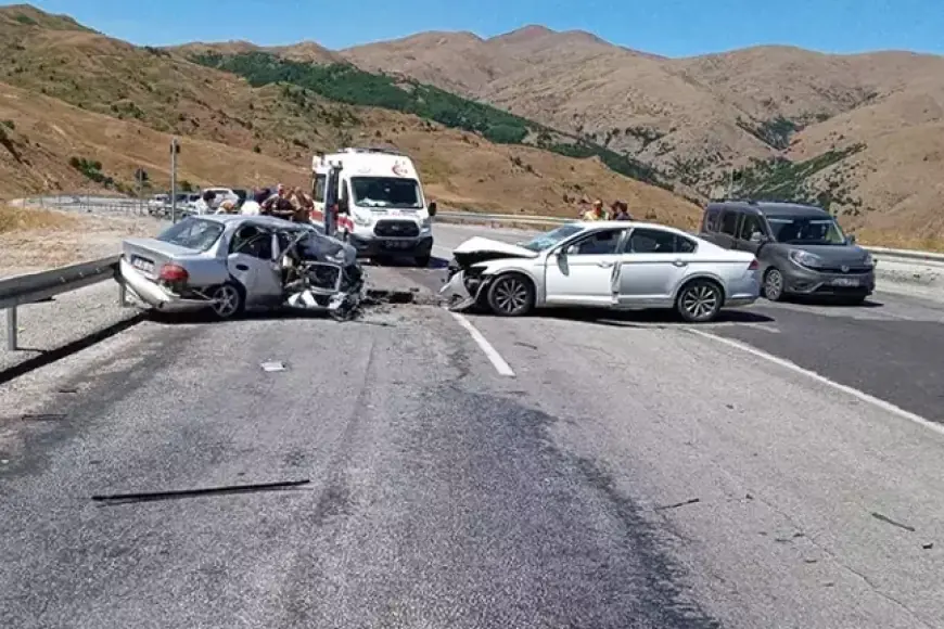 Erzincan'da feci kaza! 3 ölü, 6 yaralı