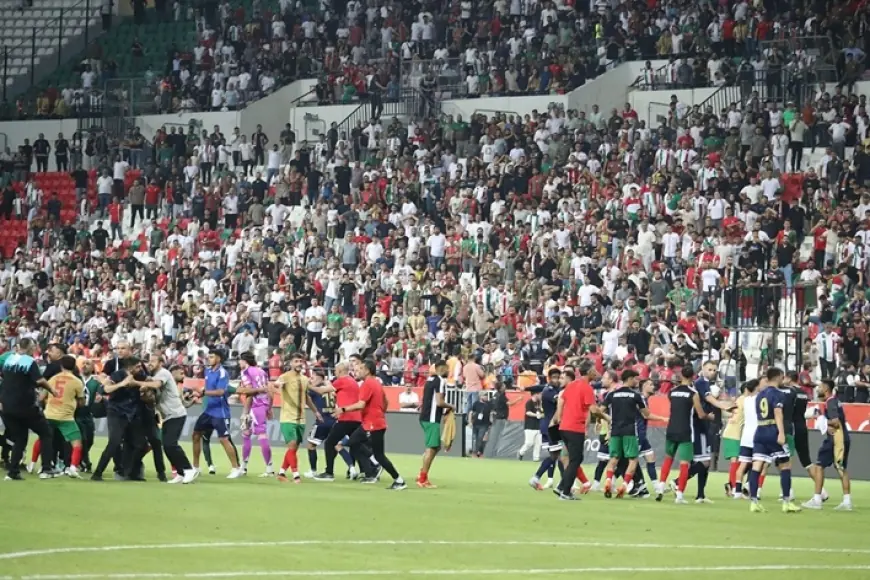 Amedspor-Erzurumspor maçı olaylı bitti
