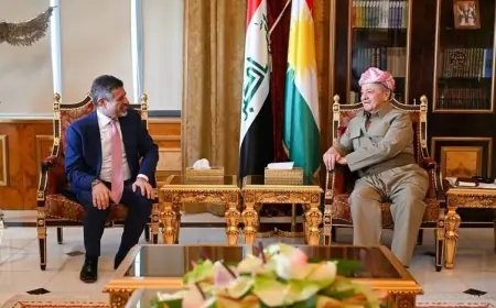 Mesud Barzani, ABD Bağdat Büyükelçiliği Maslahatgüzarı Steven Fagin’i kabul etti