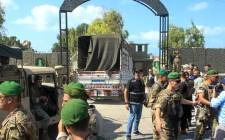 Lübnan Ordusu, Filistin kamplarından 8 tır dolusu silah teslim aldı