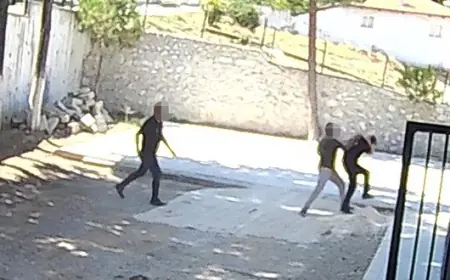 Belediye başkanı, taş döşemek istemeyen zabıta memurlarını sopayla darbetti