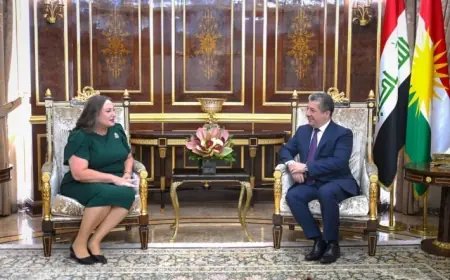 Başbakan Barzani, ABD’nin Yeni Erbil Başkonsolosu Green’i Kabul Etti