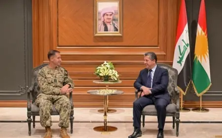 Başbakan Barzani, CENTCOM’un Yeni Komutanını Kabul Etti